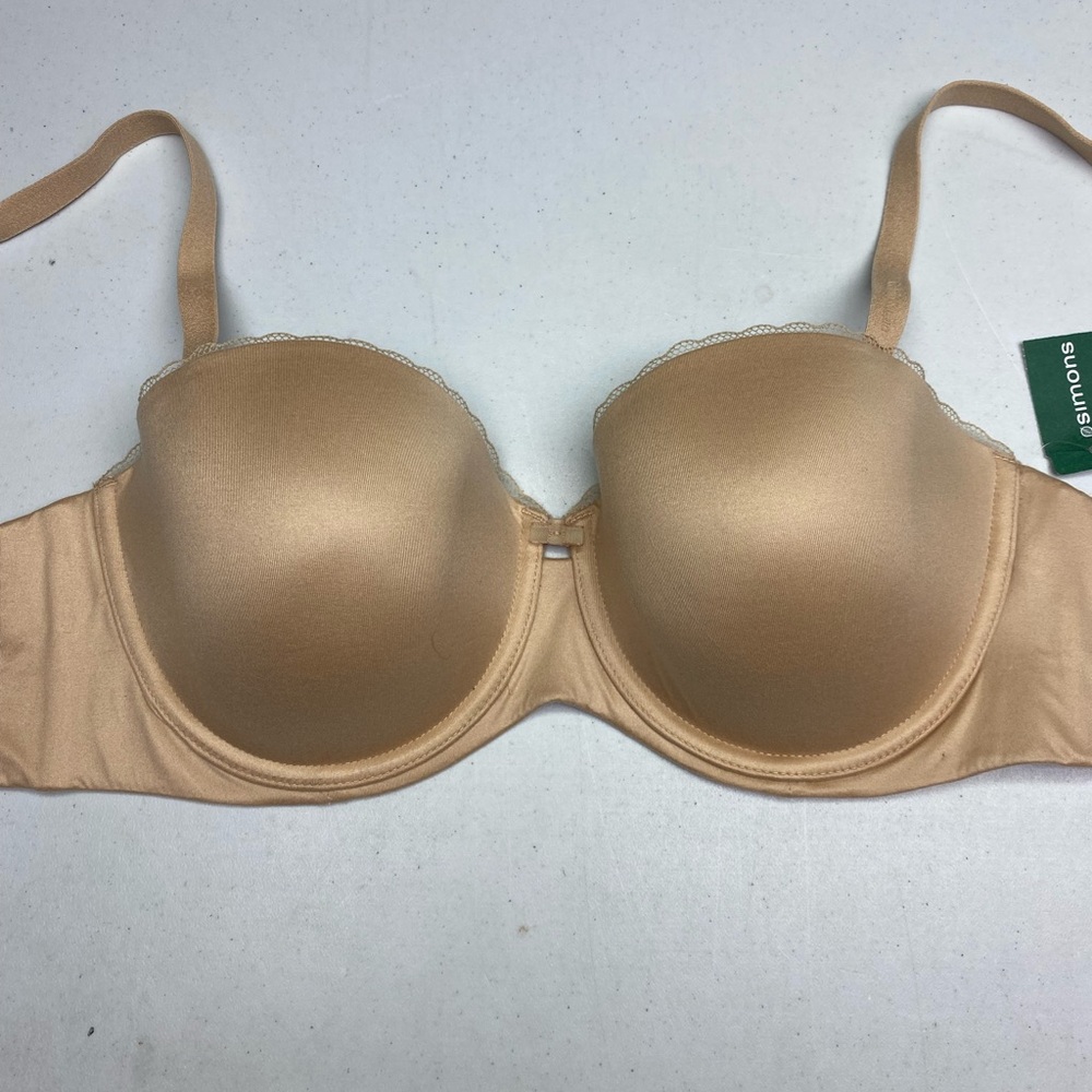 NWT CK TAN Strapless, 34D *P1004